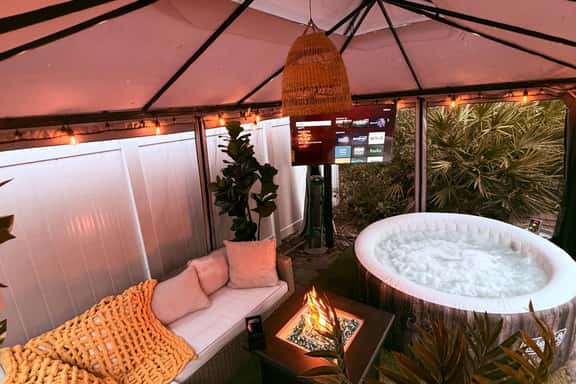 Zen Den Luxury RV Retreat Hot Tub Fire Pit Escape - Image 1