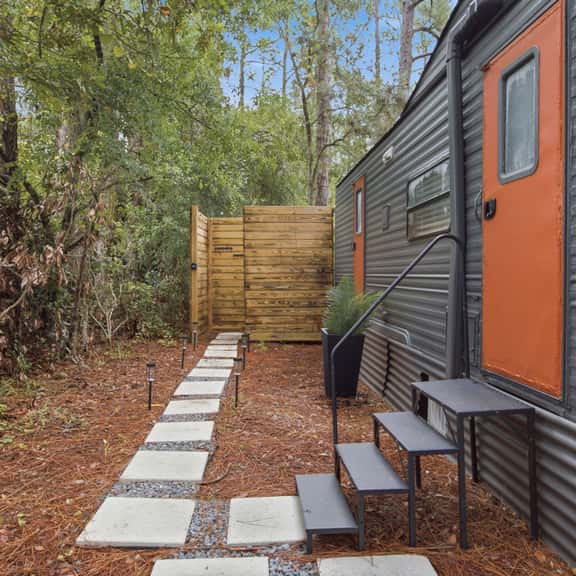 Rustic Retreat by The Krates | Outdoor Rain Shower - Image 1