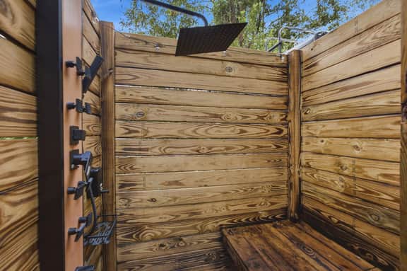 Rustic Retreat by The Krates | Outdoor Rain Shower - Image 3