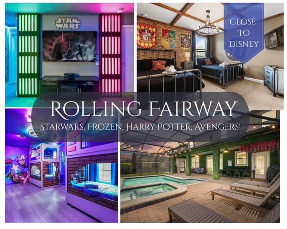 9BR Disney Getaway with Themed Rooms and Theater - Image 1